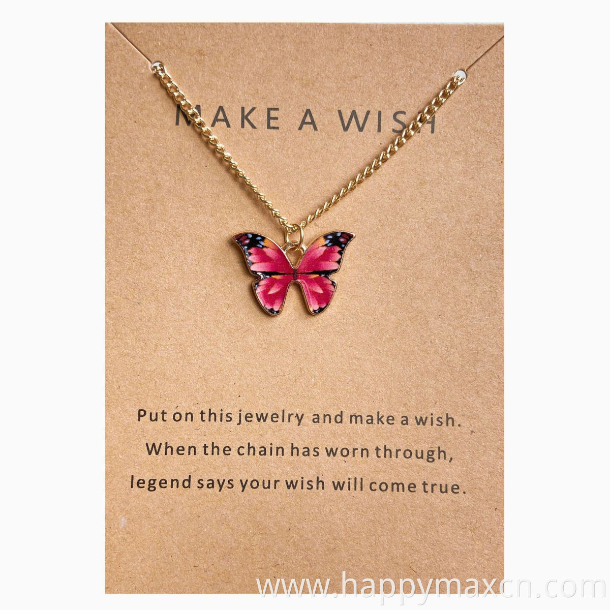 Butterfly Pendant Accessories Necklace Wholesale Jewelry Necklace Handmade Trendy Necklace